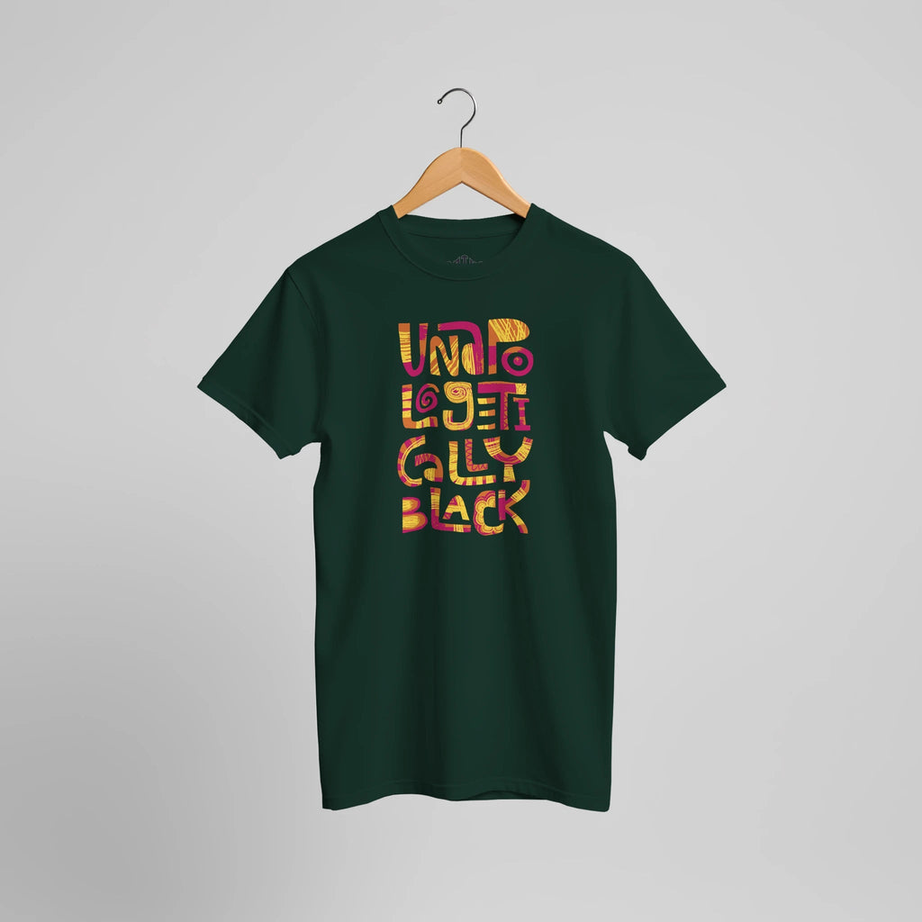 Unapologetically Black T-Shirt | Starkes Black Pride Statement Kultur Design – T-Shirt for everyday use | AZIKX