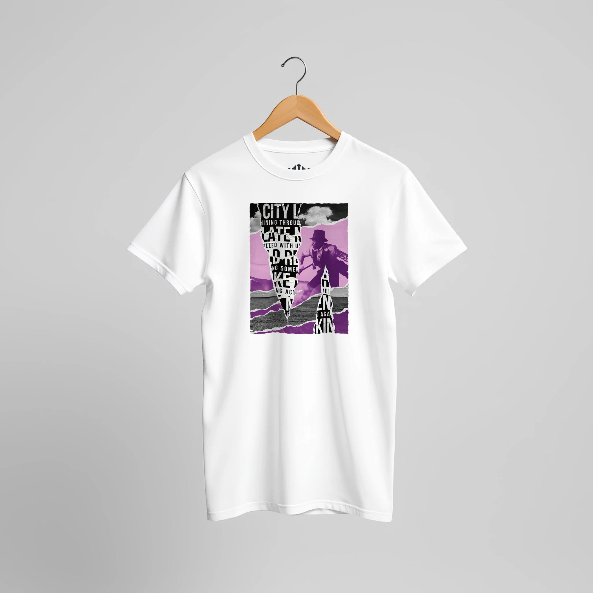 Urban Dream Runner T-Shirt | Künstlerisches Collage Streetwear Statement Design – T-Shirt for everyday use | AZIKX