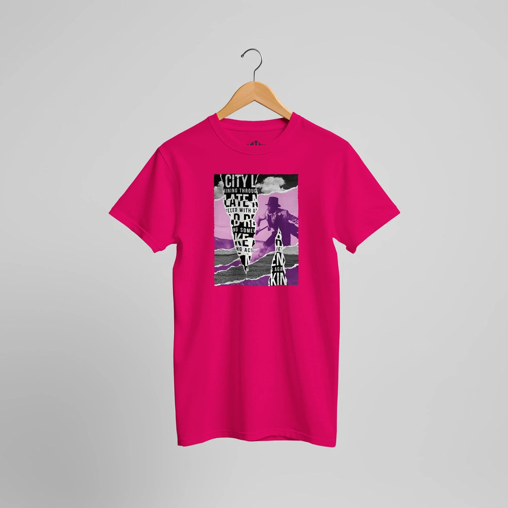 Urban Dream Runner T-Shirt | Künstlerisches Collage Streetwear Statement Design – T-Shirt for everyday use | AZIKX