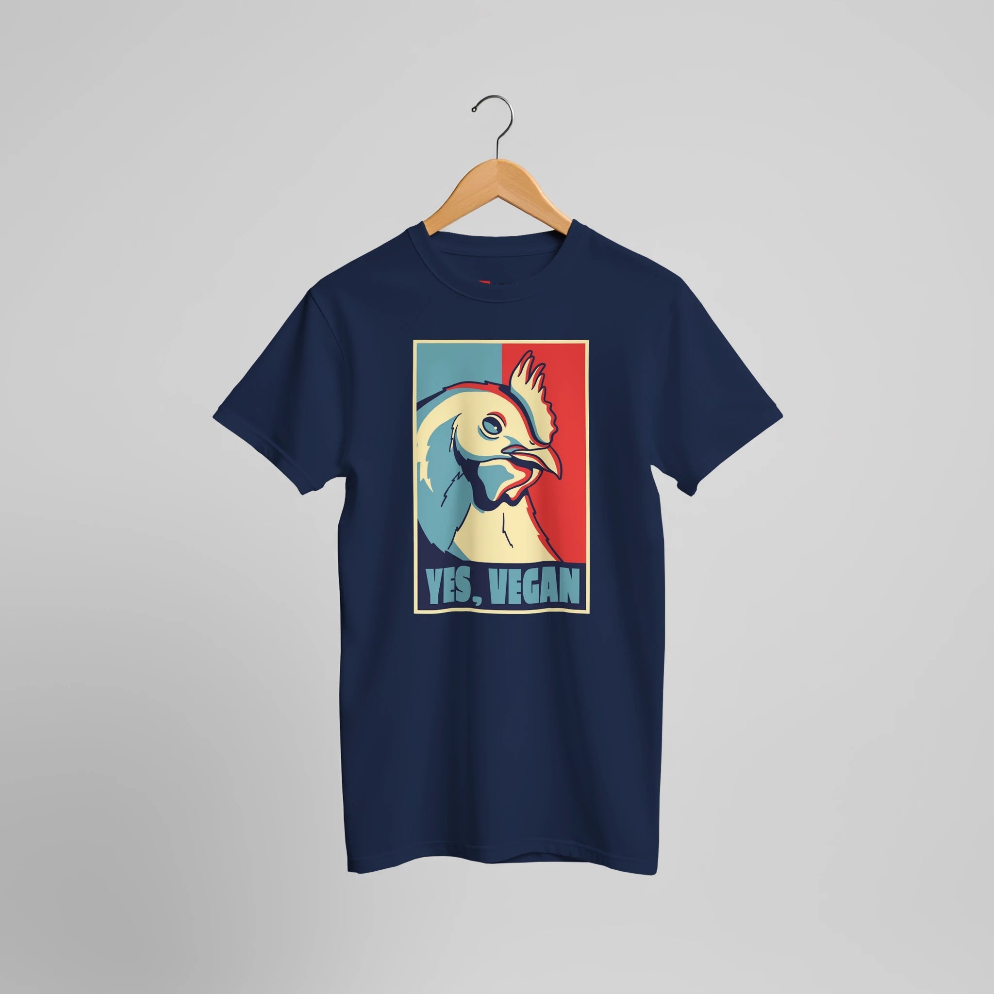 Veganes Huhn Grafik T-Shirt | Lustiges Vegetarier Retro Statement Shirt – T-Shirt for everyday use | AZIKX
