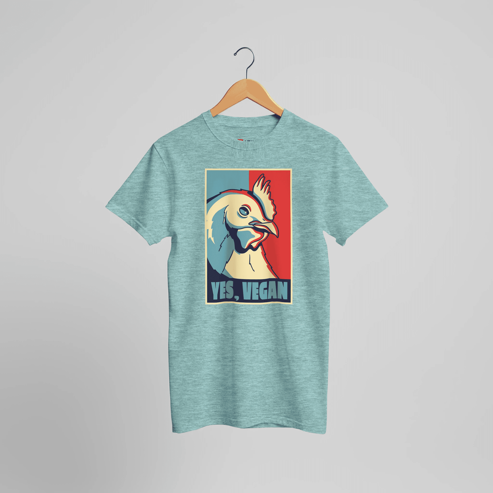 Veganes Huhn Grafik T-Shirt | Lustiges Vegetarier Retro Statement Shirt – T-Shirt for everyday use | AZIKX
