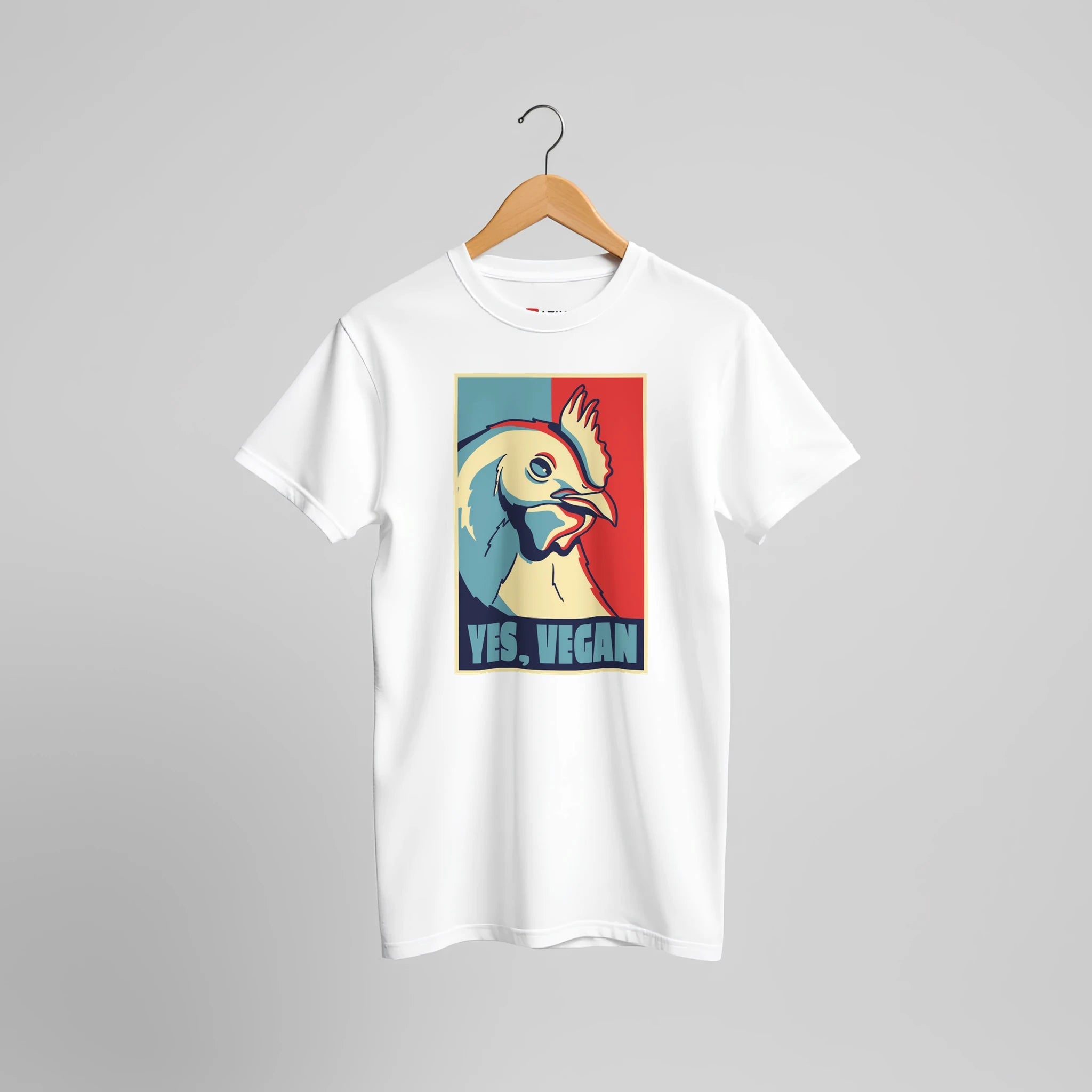 Veganes Huhn Grafik T-Shirt | Lustiges Vegetarier Retro Statement Shirt – T-Shirt for everyday use | AZIKX