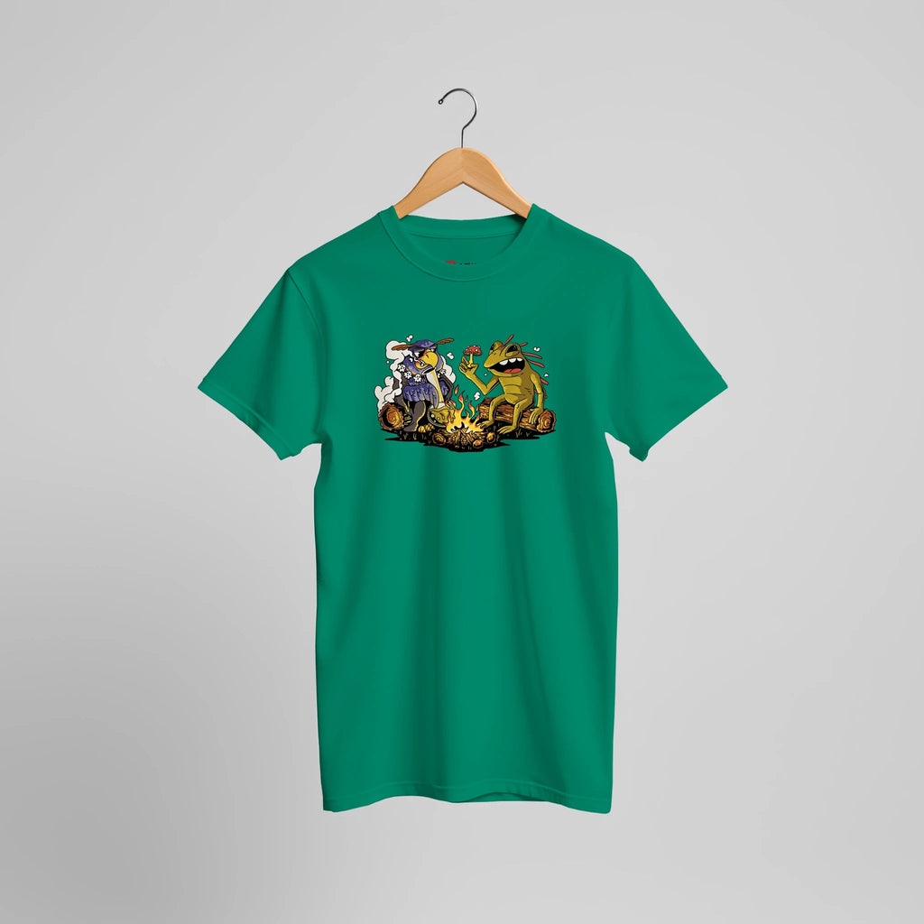 Waldfreunde am Lagerfeuer T-Shirt | Lustiges Fantasy Camping Design Streetwear – T-Shirt for everyday use | AZIKX