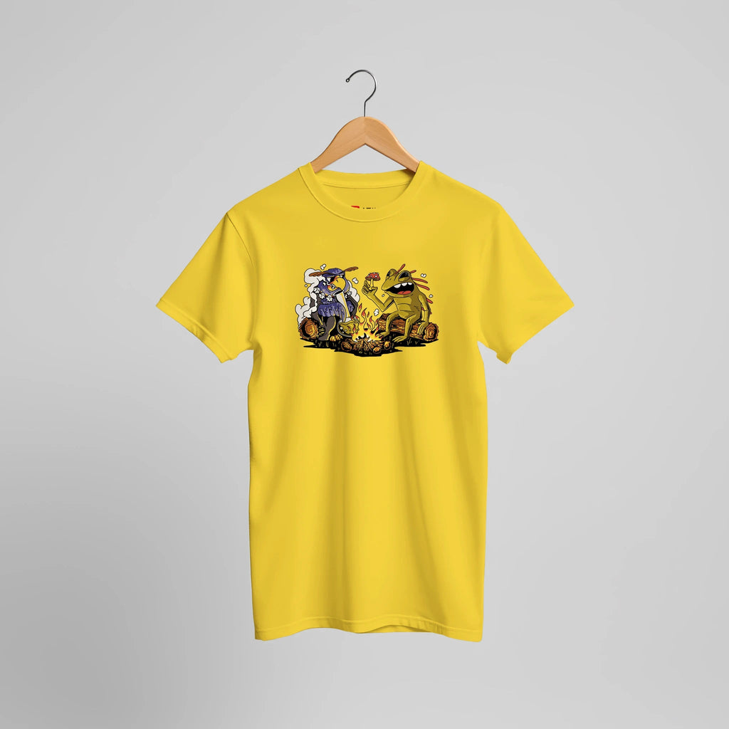 Waldfreunde am Lagerfeuer T-Shirt | Lustiges Fantasy Camping Design Streetwear – T-Shirt for everyday use | AZIKX
