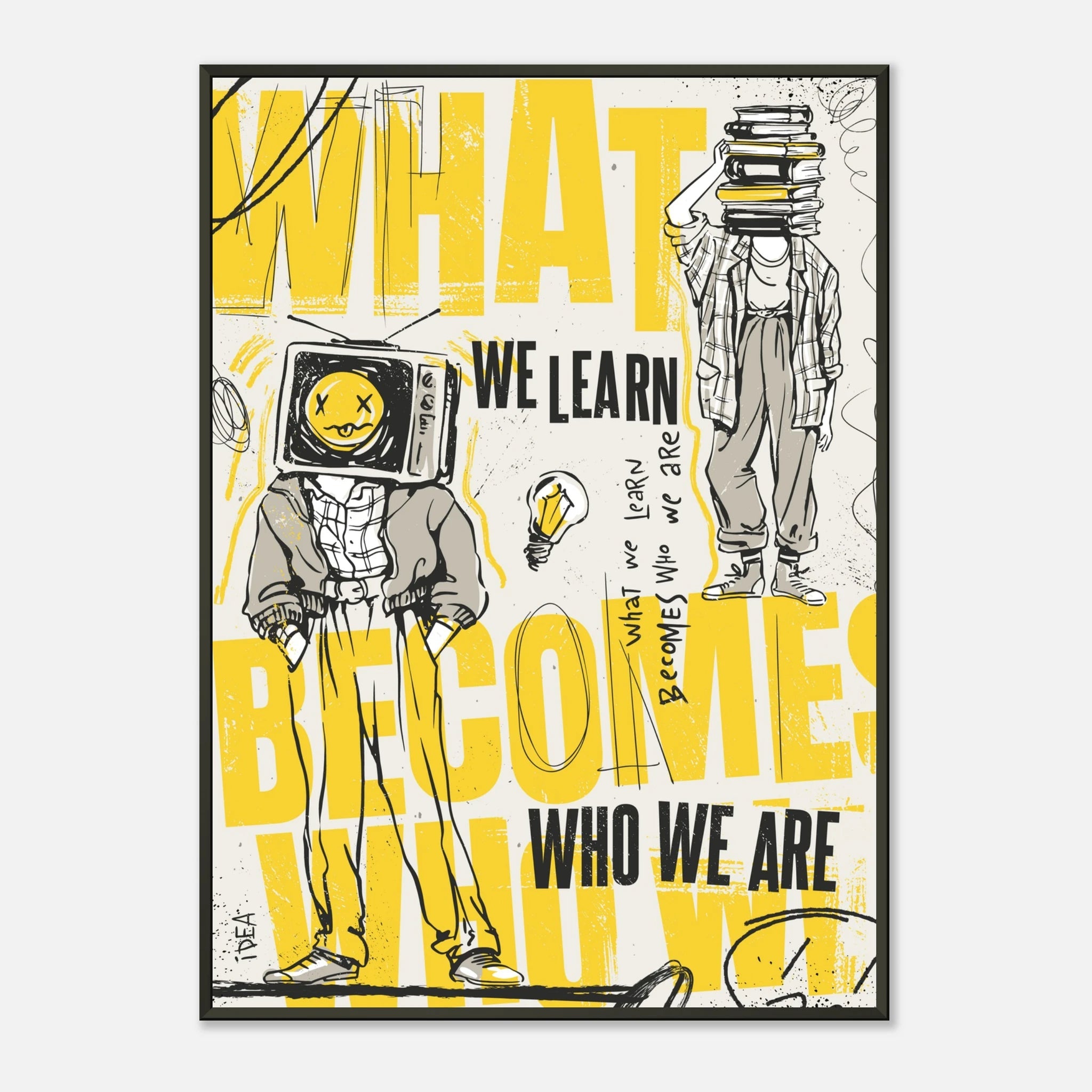 What We Learn Becomes Who We Are | Modernes Konzept Wandkunst – Poster for everyday use | AZIKX