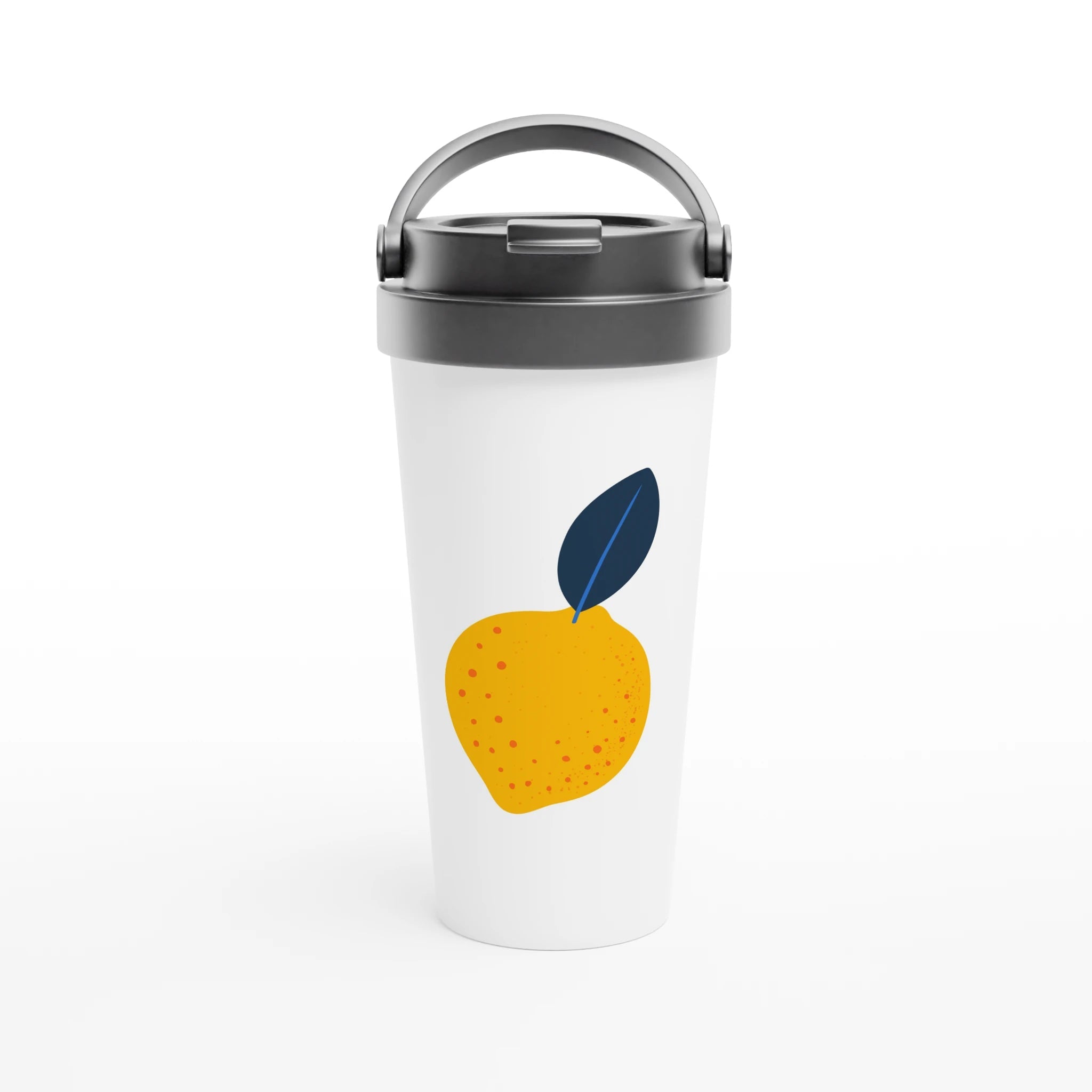 Zitronen Thermobecher – Isolierter Edelstahl Travel Mug – Print Material for everyday use | azikx.store